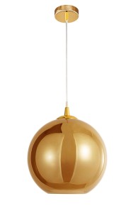 CASTRO LE41958 Nowoczesna lampa wisząca złota kula szkło aluminium