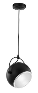 DORADA LE41991 Nowoczesna lampa wisząca Kulowe klosze Czarny metal
