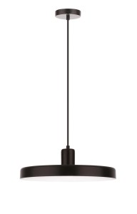 GUANTA LE42020 Nowoczesna lampa wisząca o dyskowym kloszu czarna