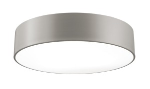 HERVAS LE42041 Nowoczesna lampa sufitowa Walec Szara Metal Akryl Trzy źródła światła