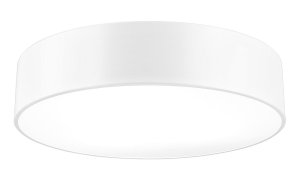 HERVAS LE42043 Nowoczesna lampa sufitowa o cylindrycznym kształcie Biała metalowo-akrylowa lampa o szerokim rozproszeniu światła