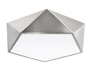 HUESCA LE42055 Nowoczesna lampa sufitowa o geometrycznym kształcie w kolorze nikiel satynowy