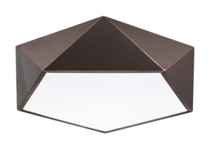 HUESCA LE42058 Nowoczesna lampa sufitowa o geometrycznym kształcie brązowa 4 źródła światła E27