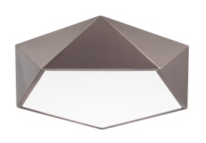 HUESCA LE42059 Nowoczesna lampa sufitowa o geometrycznym kształcie brązowa 4 źródła światła E27