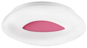 JARDIN LE42076 Nowoczesna lampa sufitowa o owalnym kształcie z różowym akcentem Energooszczędne oświetlenie LED