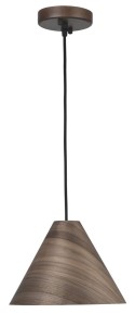 MADRID LE42092 Lampa wisząca nowoczesna stożkowa drewniana ciemny orzech elegancka
