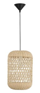 PALMAR LE42125 Nowoczesna lampa wisząca z ratanu cylindryczny kształt naturalny kolor