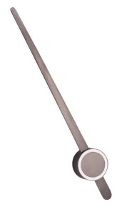 TARIFA LE42186 Lampa ścienna nowoczesna aluminiowa o wydłużonym kształcie z okrągłym kloszem brąz szczotkowany