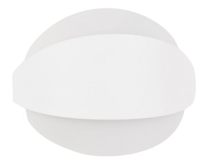 Toledo LE42203 Nowoczesna lampa ścienna o zaokrąglonym kształcie Biała metalowo-akrylowa
