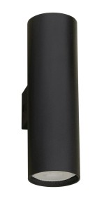 VALERA LE42206 Nowoczesna lampa ścienna cylindryczna czarna z dwoma źródłami światła LED