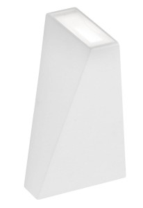VENADO LE42208 Lampa łazienkowa Kwadratowa Biała z aluminiowo-szklaną konstrukcją