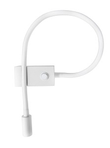 ANATUYA LE42231 Lampa ścienna nowoczesna Biała gięta aluminiowa z włącznikiem