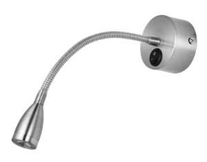ANSERMA LE42233 Reflektor LED giętki chromowany o cylindrycznym kształcie