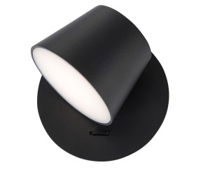 CORIA LE42242 Nowoczesna lampa ścienna o cylindrycznym kształcie aluminiowa czarna
