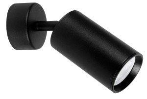 BARANOA LE42251 Czarny matowy reflektor cylindryczny aluminiowy  z regulacją kąta świecenia