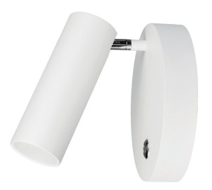 BARINAS LE42253 Biały Reflektor Cylindryczny Metalowa Lampa Elegancki Design