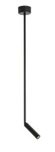 BERISSO LE42258 Nowoczesna lampa wisząca cylindryczna aluminiowa czarna zintegrowane LED
