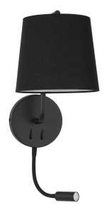 PUENTE LE42267 Nowoczesna lampa ścienna z cylindrycznym abażurem