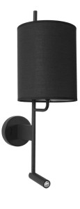 BRUNETE LE42270 Nowoczesna lampa ścienna z cylindrycznym abażurem i regulowanym ramieniem