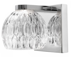 CONSEJO LE42338 Nowoczesna lampa ścienna Klosz z fakturowanego szkła Elegancki design