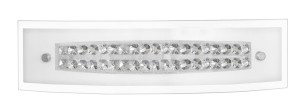 DOLORES LE42352 Nowoczesna lampa ścienna z kryształami elegancki łukowaty kształt
