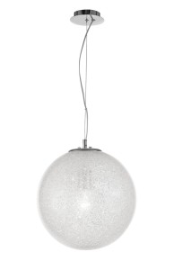 FLANDES LE42363 Nowoczesna lampa wisząca kulista z efektem szkła craquelé