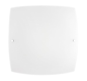 FLORIDA LE42393 Nowoczesna lampa sufitowa o prostym kwadratowym kształcie z mlecznym szkłem