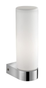 LETICIA LE42437 Lampa łazienkowa cylindryczna chromowana z mlecznym szkłem odporna na wilgoć