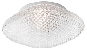 LINARES LE42438 Nowoczesna lampa sufitowa o owalnym kształcie z przezroczystym szkłem i metalową oprawą