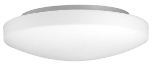 LOGRONO LE42446 Nowoczesna lampa sufitowa o opływowym kształcie Biała lampa z kloszem z mlecznego szkła