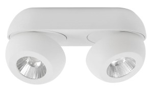 MALAMBO LE42456 Nowoczesna lampa sufitowa dwupunktowa o zaokrąglonym kształcie z aluminiową obudową