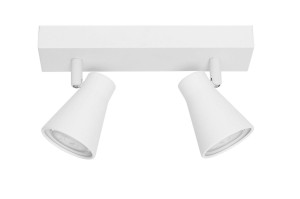 MARACAY LE42463 Dwupunktowy Reflektor metalowy Biały Stożkowy