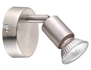 MIRAMAR LE42488 Reflektor ścienny cylindryczny nikiel satyna elegancki