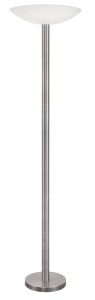 OROPESA LE42519 Lampa podłogowa Elegancka lampa o smukłej konstrukcji i szerokim kloszu z mlecznego szkła