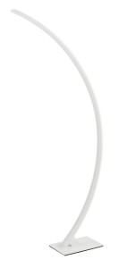 PALMIRA LE42524 Lampa podłogowa Elegancka łukowa konstrukcja Białe matowe wykończenie