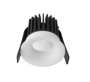 TERCERO LE61323 Lampa natynkowa LED o zaokrąglonym kształcie Biała aluminiowa lampa do wnętrz