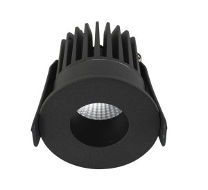 TERCERO LE61330 Lampa natynkowa LED o cylindrycznym kształcie Czarna aluminiowa oprawa