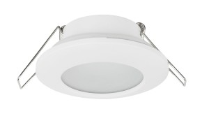 AYACUCHO LE61389 Lampa natynkowa LED okrągła biała aluminiowa o nowoczesnym designie