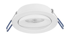 BENIDORM LE61401 Lampa natynkowa LED o okrągłym kształcie biała aluminiowa  z łatwym montażem