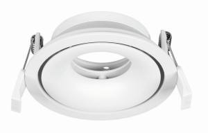 AYAMONTE LE61406 Oczko LED sufitowe Białe aluminiowe o średnicy 105 mm