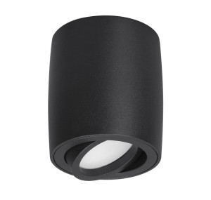 CARRIZAL LE61431 Lampa natynkowa cylindryczna czarna z aluminiowym korpusem