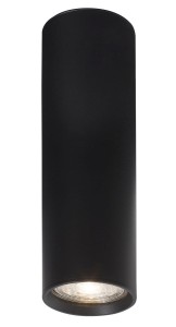 CARTANAL LE61435 Reflektorka cylindryczna czarna z aluminiowym korpusem