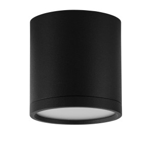 CAUCASIA LE61438 Lampa sufitowa cylindryczna czarna zintegrowana LED 7W