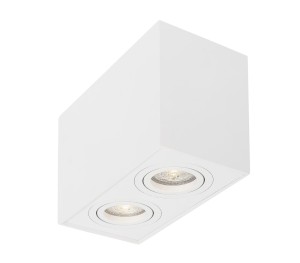 CHIVACOA LE61451 Reflektorki dwupunktowe prostokątne aluminiowe białe