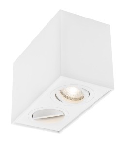 CHIVACOA LE61452 Lampa sufitowa prostokątna aluminiowa z dwoma źródłami światła GU10