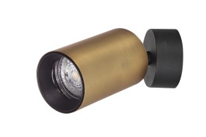 COCOROTE LE61471 Nowoczesna lampa ścienna cylindryczna złota z czarnymi detalami