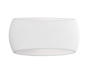 COQUIMBO LE61491 Nowoczesna lampa ścienna z gipsu o zaokrąglonym kształcie Biała lampa o miękkim świetle