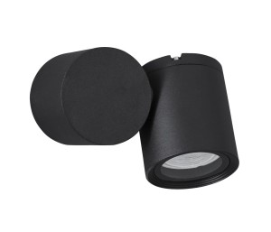 MEJORADA LE71324 Kinkiet zewnętrzny cylindryczny czarny aluminiowo-szklany o podwyższonej odporności na warunki atmosferyczne