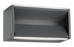 MONTEROS LE71335 Kinkiet zewnętrzny prostokątny szary z aluminiowym korpusem i akrylowym dyfuzorem  o podwyższonej odporności na warunki atmosferyczne