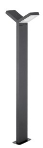 NECOCHEA LE71344 Lampa ogrodowa stojąca prosta elegancka szara